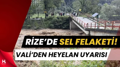 Rize’de Sel Felaketi: Ayder Yolu Kapandı, Köprü Çöktü