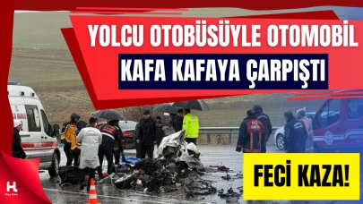 Adıyaman’da otomobil ve yolcu otobüsü kafa kafaya çarpıştı