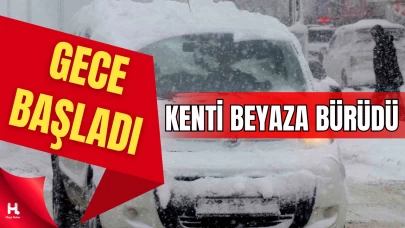 Erzincan’da Kent Merkezi ve Yüksek Kesimler Beyaza Büründü