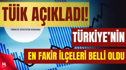 Harita Güncellendi: Türkiye’nin En Fakir İlçeleri Belli Oldu