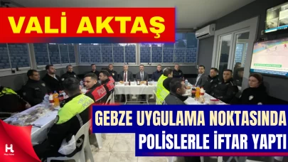 Vali İlhami Aktaş, Görev Başındaki Polislerle Aynı Sofrada