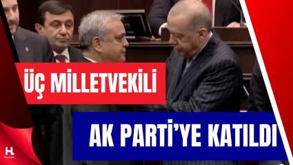 Üç Milletvekili Cumhurbaşkanı Erdoğan’dan Rozetlerini Aldı