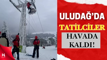 Uludağ’da Telesiyej Arızası: 50’ye Yakın Kişi Mahsur Kaldı