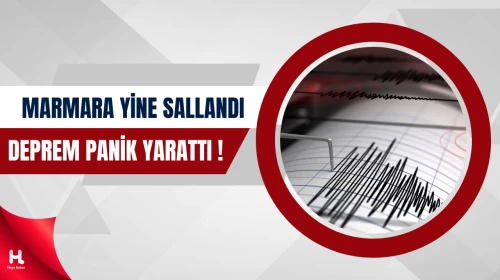 Marmara Denizi’nde 5 Büyüklüğünde Deprem Paniği!