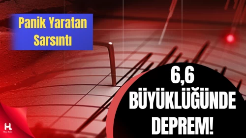 USGS: Endonezya'da 6,6'lık Deprem Meydana Geldi