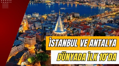 İstanbul ve Antalya Dünyanın En Çok Ziyaretçi Alan Şehirleri Arasında