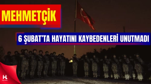 Mehmetçik’ten, Hayatını Kaybedenler İçin Saygı Duruşu
