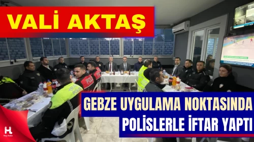 Vali İlhami Aktaş, Görev Başındaki Polislerle Aynı Sofrada