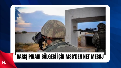 MSB’den Barış Pınarı Harekatı Açıklaması Geldi