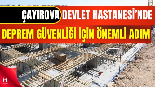 Çayırova Devlet Hastanesi’nde Deprem İzolatörleri Monte Ediliyor