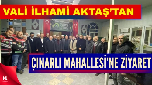 Vali Aktaş Derince Çınarlı Mahallesi’nde Vatandaşlarla Buluştu