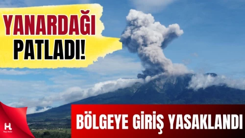 Marapi Yanardağı’ndan Kül Fırtınası