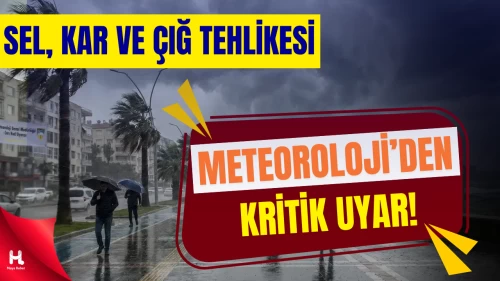 Meteoroloji Alarm Verdi: Kuvvetli Yağış ve Kar Geliyor