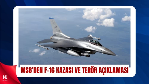MSB’den F-16 Kazasına İlişkin Resmi Açıklama