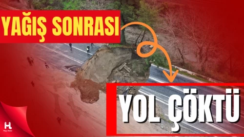 Şiddetli Yağış Yolu Çökertti: Selçuk–Aydın Karayolu Ulaşıma Kapandı