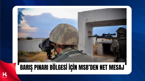 MSB’den Barış Pınarı Harekatı Açıklaması Geldi