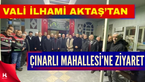Vali Aktaş Derince Çınarlı Mahallesi’nde Vatandaşlarla Buluştu