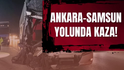 Merzifon'da Yolcu Otobüsü ile Tır Çarpıştı: 11 Yaralı