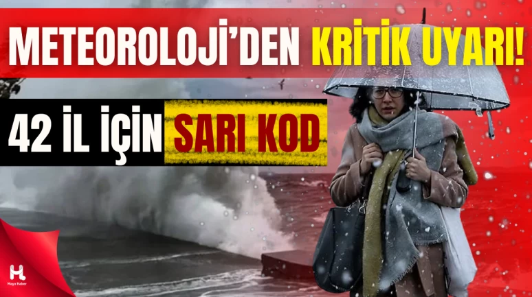 Meteoroloji’den 42 İle Sarı Kodlu Alarm! Kar Yağışı Geliyor