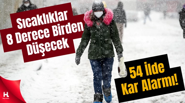 Yılbaşı Gecesi Kar Geliyor: Sıcaklıklar 8 Derece Birden Düşecek