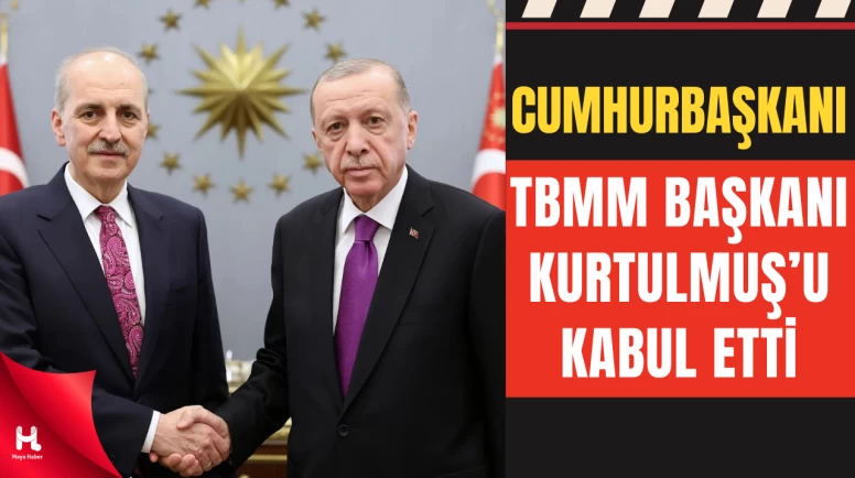 Cumhurbaşkanı Erdoğan, TBMM Başkanı Kurtulmuş’u Kabul Etti
