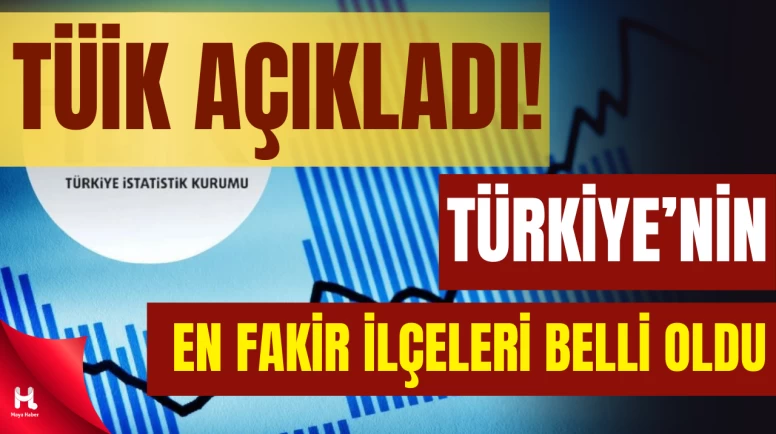 Harita Güncellendi: Türkiye’nin En Fakir İlçeleri Belli Oldu