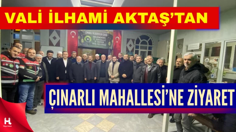 Vali Aktaş Derince Çınarlı Mahallesi’nde Vatandaşlarla Buluştu