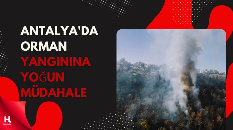 Aksu'da Orman Yangınına Havadan ve Karadan Müdahale