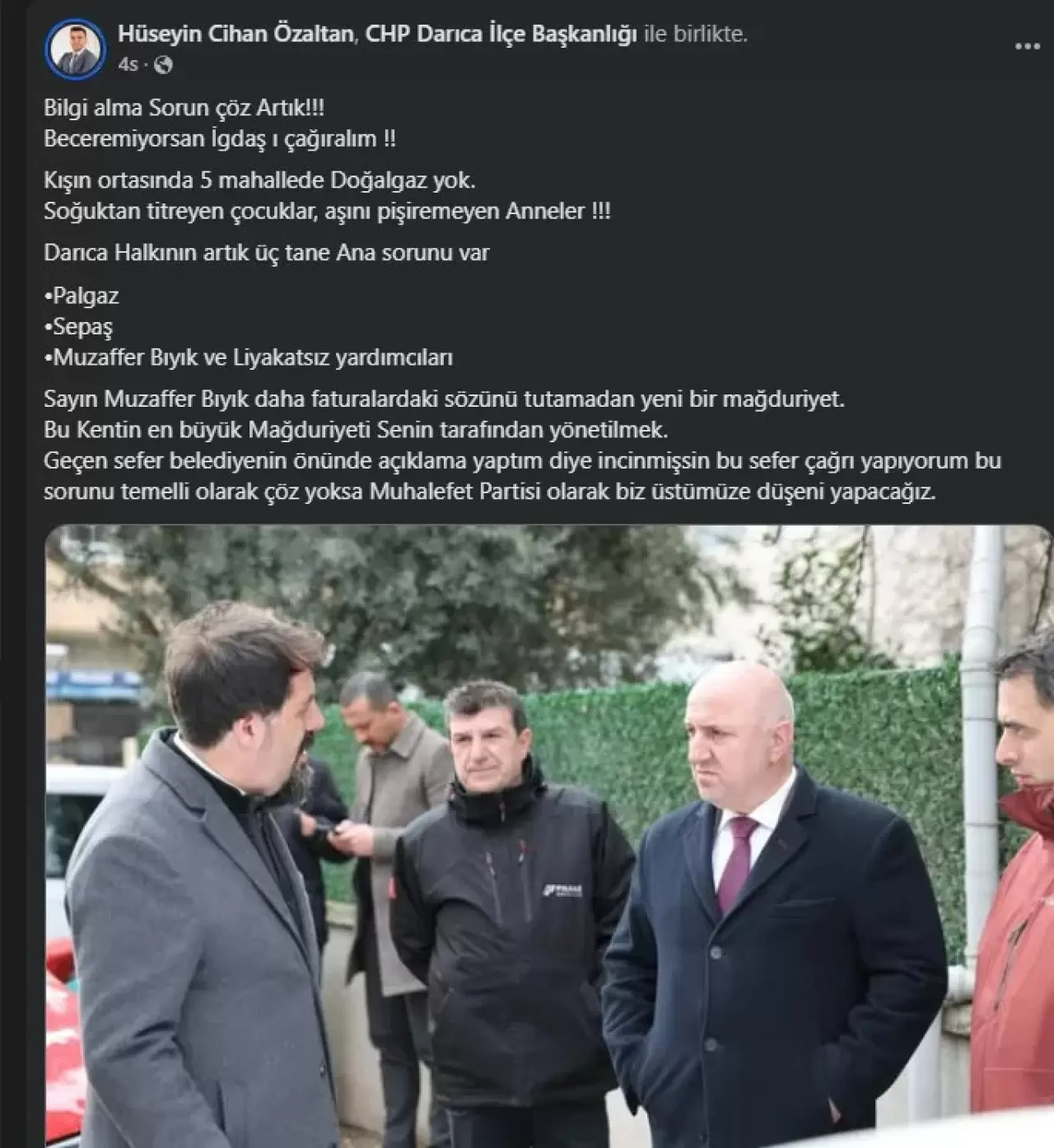 Özaltan'dan Bıyık'a: Bilgi alma Sorun çöz Artık