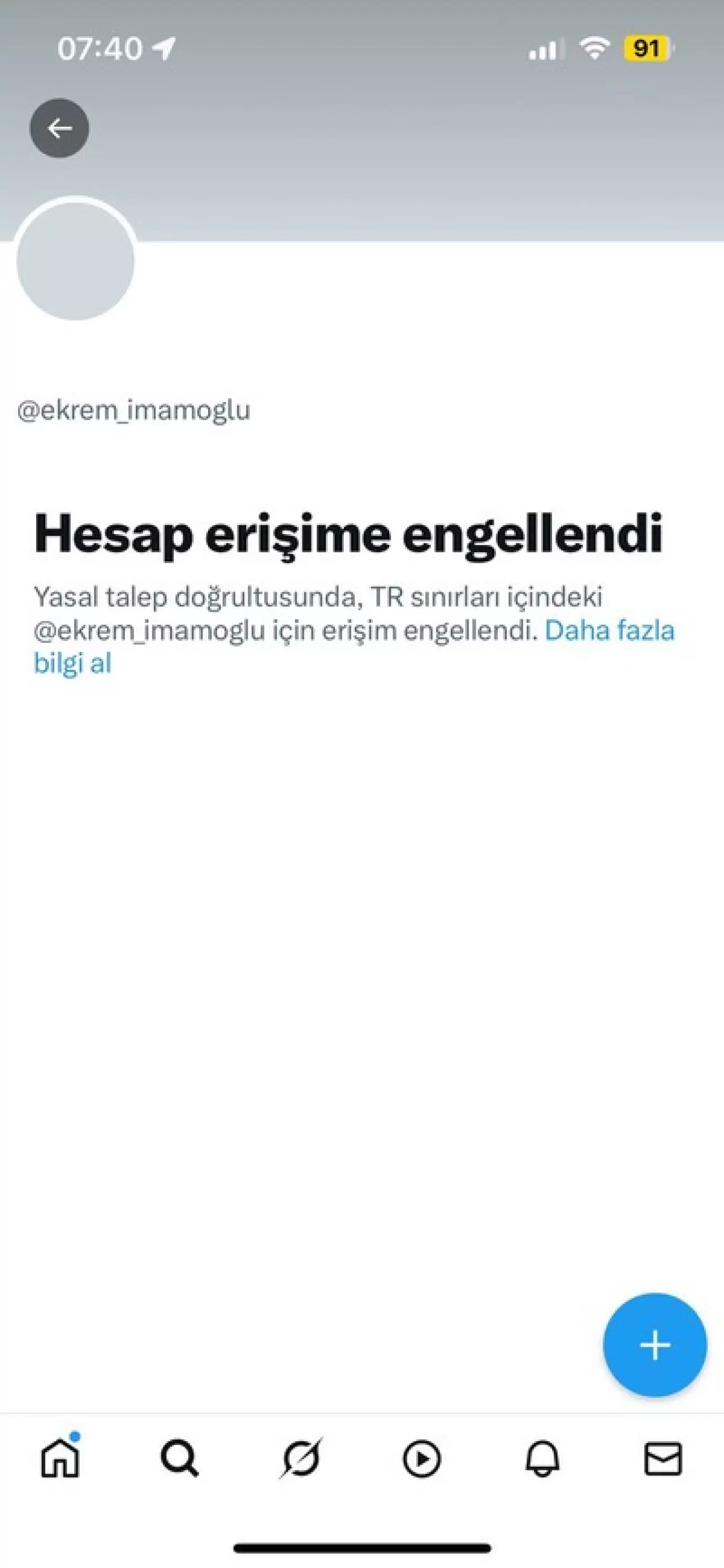 İmamoğlu'nun X hesabına erişim engeli