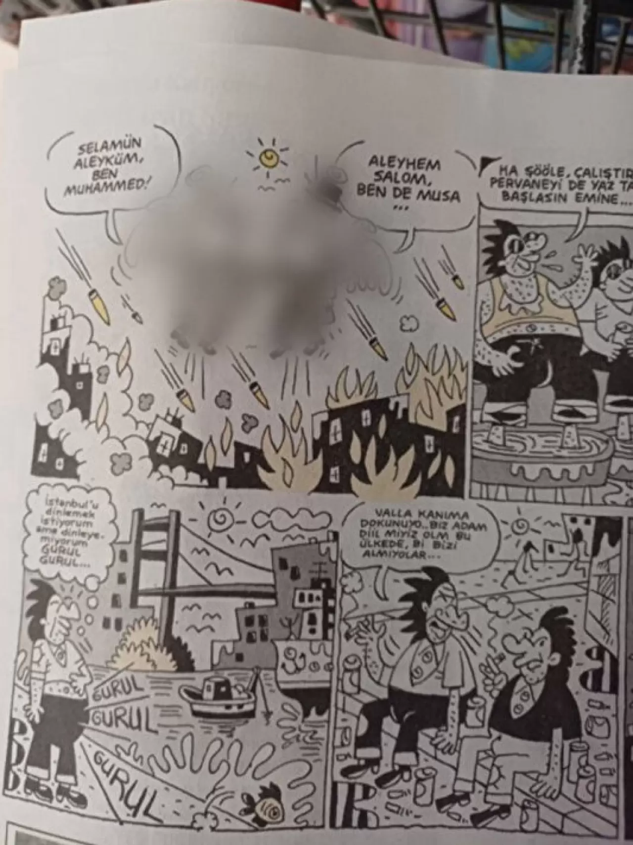 Leman'dan yeni alçaklık: Hz. Peygamber'i bombalarla resmettiler | Gündem  Haberleri